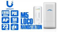 NanoStation Loco M5 5GHz com antena polarização dual 13dBi
